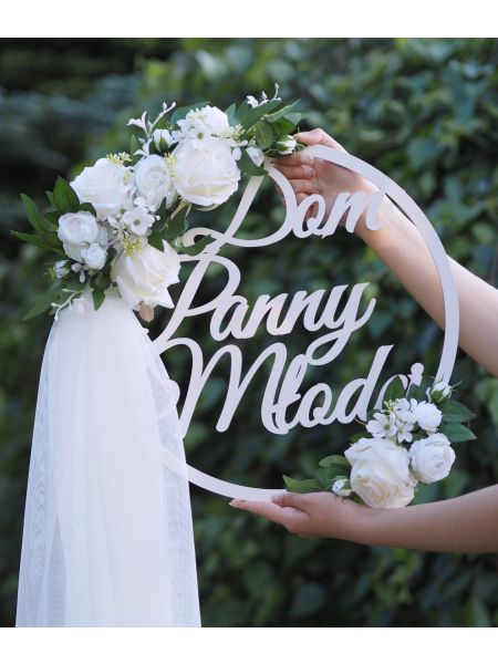 Obręcz "Dom Panny Młodej" 38cm